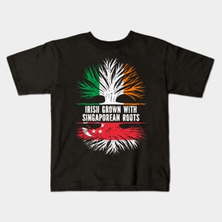 Irish Grown With Singaporean Roots Ireland Flag Kids T-Shirt